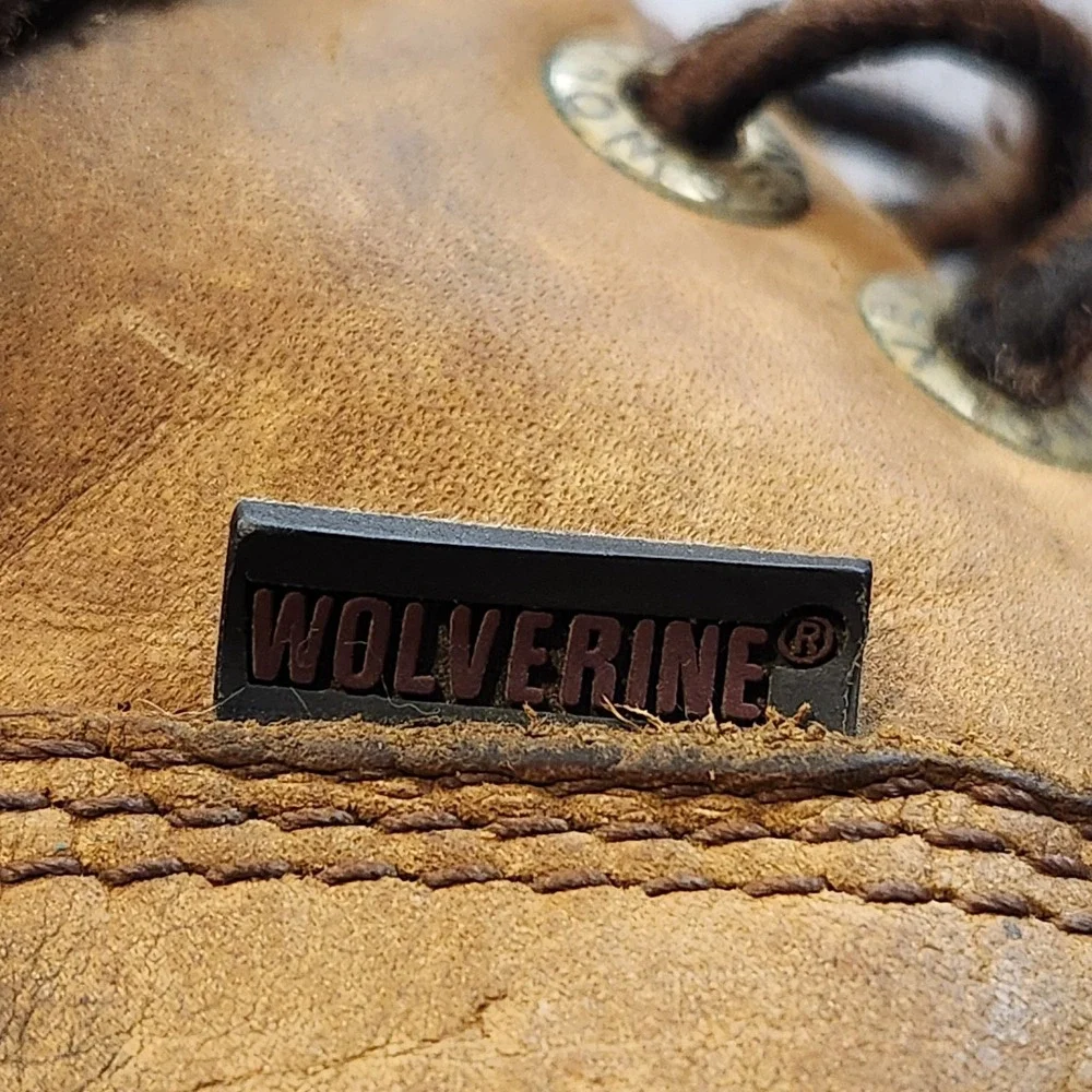 Wolverine Boots Mens 9.5 Brown Leather Durbin Waterproof 6